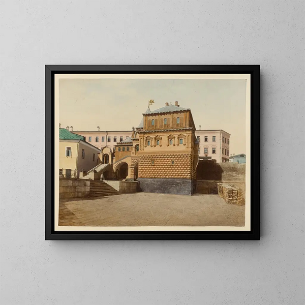 Maison à Moscou - J Daziaro — inramlat konstverk på väggen