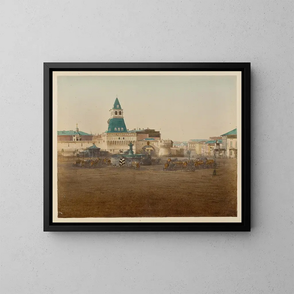 Place à Moskva - J Daziaro — inramlat konstverk på väggen