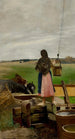 Flicka vid en brunn - Jacek Malczewski — vy av konstverket