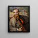 Portrait of Adam Cybulski - Jacek Malczewski — inramlat konstverk på väggen