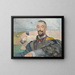 Portrait av Erazm Barcz - Jacek Malczewski — inramlat konstverk på väggen