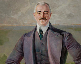 Porträtt av J. Armowicz - Jacek Malczewski — vy av konstverket
