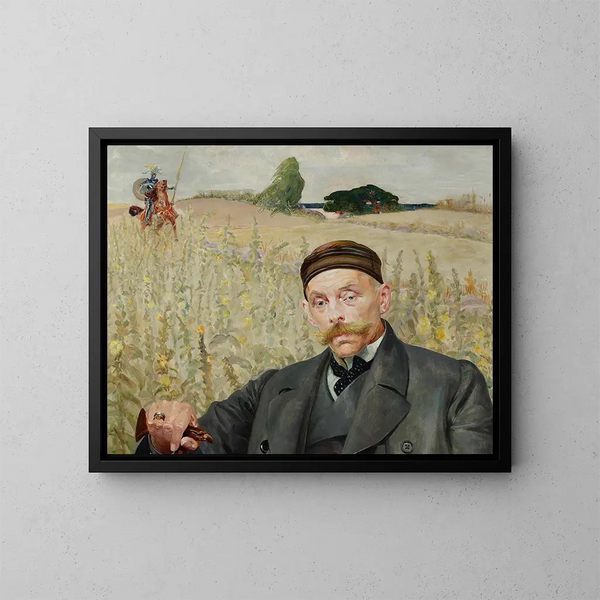 Portrait de Wacław Karczewski - Jacek Malczewski — inramlat konstverk på väggen