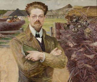 Portrait de Władysław Reymont - Jacek Malczewski — vy av konstverket