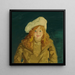 Jackie Jacqueline Hudson - George Wesley Bellows — inramlat konstverk på väggen