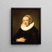 Portrait d'une dame - Jacob Adriaensz. Backer — inramlat konstverk på väggen