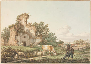 Jacob Cats - Pastoral Landscape with a Ruin.webp