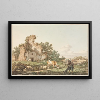 Jacob Cats - Pastoral Landscape with a Ruin.webp