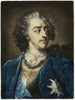 Porträtt av Ludvig XV - Jacob Christoph Le Blon — vy av konstverket