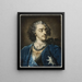 Porträtt av Ludvig XV - Jacob Christoph Le Blon — inramlat konstverk på väggen