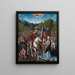 David och Abigail - Jacob Cornelisz. van Oostsanen — inramlat konstverk på väggen