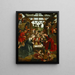 Nativitet - Jacob Cornelisz. van Oostsanen — inramlat konstverk på väggen