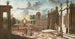 Vue architecturale avec personnages - Jacob Ferdinand Saeys — vy av konstverket