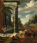 Le retour après la chasse - Jacob Ferdinand Saeys — vy av konstverket