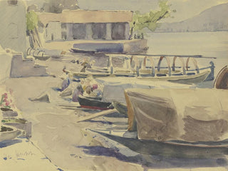 Port du lac de Garde - Jacob Happ — vy av konstverket
