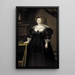 Maria Eleonora 1599-1655 Prinsessa av Brandenburg Drottning av Sverige - Jacob Heinrich Elbfas — inramlat konstverk på väggen