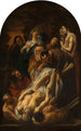 La Mise au tombeau du Christ - Jacob Jordaens — vy av konstverket