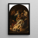 La Mise au tombeau du Christ - Jacob Jordaens — inramlat konstverk på väggen