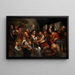 Le Christ et la femme adultère - Jacob Jordaens — inramlat konstverk på väggen