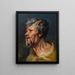 Tête de faune - Jacob Jordaens — inramlat konstverk på väggen