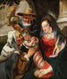 den heliga familjen med heliga Anna - Jacob Jordaens — vy av konstverket