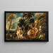 Les nymphes coupant la barbe de Pan - Jacob Jordaens — inramlat konstverk på väggen