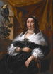 Porträtt av en dam - Jacob Jordaens — inramlat konstverk på väggen
