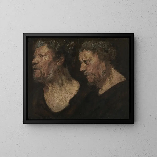 Studier av Abrahams Grapheus huvud - Jacob Jordaens — inramlat konstverk på väggen
