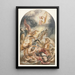 La Conversion de Saul avec le Christ et la croix - Jacob Jordaens — inramlat konstverk på väggen