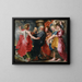 La fuite de Lot et de sa famille de Sodome - Jacob Jordaens — inramlat konstverk på väggen