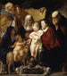La Sainte Famille avec sainte Anne et le jeune Baptiste et ses parents - Jacob Jordaens — vy av konstverket