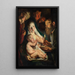 La Sainte Famille avec les bergers - Jacob Jordaens — inramlat konstverk på väggen