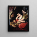 La Tentation de la Madeleine - Jacob Jordaens — inramlat konstverk på väggen
