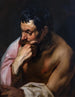 Le penseur ou la faune en méditation - Jacob Jordaens — vy av konstverket
