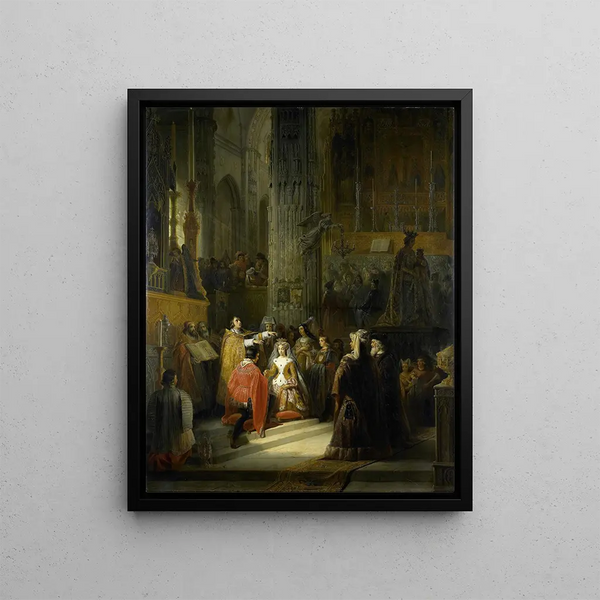 Jacob Joseph Eeckhout - The Wedding of Jacoba of Bavaria Countess of Holland and Jan IV Duke of Brabant 10 March 1418.webp