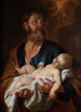Joseph med Jesusbarnet - Jacob Leyssens — vy av konstverket