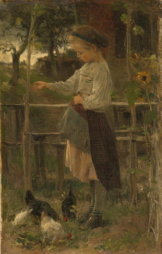 Jacob Maris - Feeding Chickens.webp