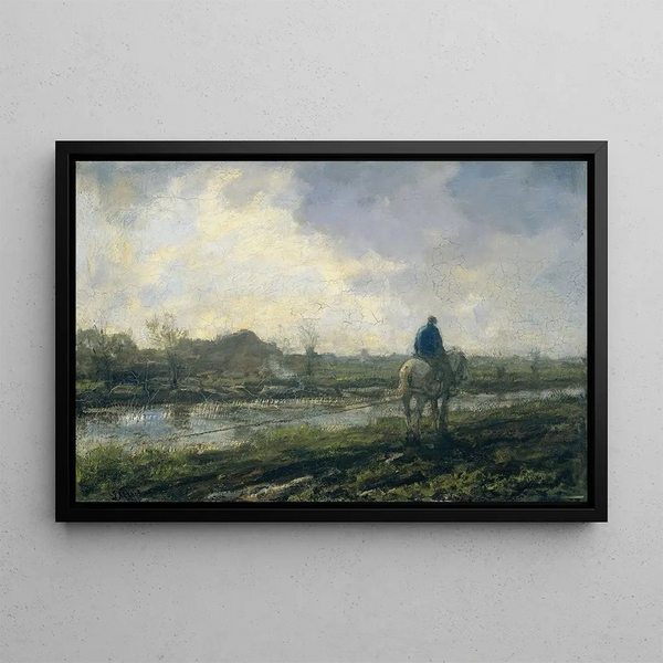 Sentier de halage - Jacob Maris — inramlat konstverk på väggen