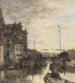 Landskapsbild stad natt - Jacob Maris — vy av konstverket