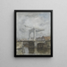Le pont-levis - Jacob Maris — inramlat konstverk på väggen