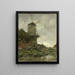 Le moulin à vent - Jacob Maris — inramlat konstverk på väggen