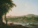 Vue lointaine de Rome à travers le Tibre - Jacob More — vy av konstverket