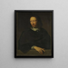 porträtt av en man efter Philippe de Champaigne Louvre - Jacob Munch — inramlat konstverk på väggen
