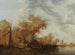En flodlandskap med båtar - Jacob Salomonsz van Ruysdael — vy av konstverket