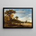 Landskapsbild med skog och boskap i vila - Jacob Salomonsz van Ruysdael — inramlat konstverk på väggen