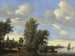 Landskapsflod med båtar - Jacob Salomonsz van Ruysdael — vy av konstverket