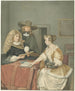 det musikaliska sällskapet efter Gérard ter Borch II - Jacob Willemz. de Vos — vy av konstverket
