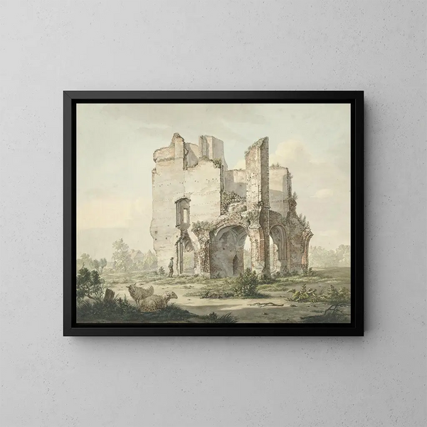 La rune de l'abbaye de Rijnsburg - Jacob van Liender — inramlat konstverk på väggen