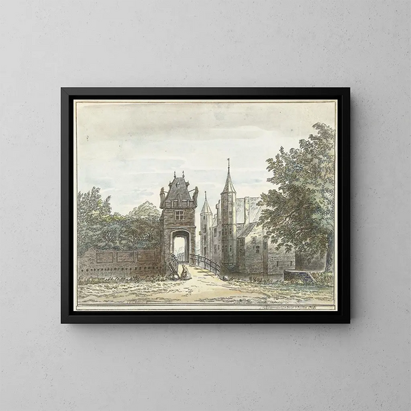 La Maison de Zuylen - Jacob van Liender — inramlat konstverk på väggen