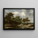 en viloplats för en resenär - Jacob van Ruisdael — inramlat konstverk på väggen